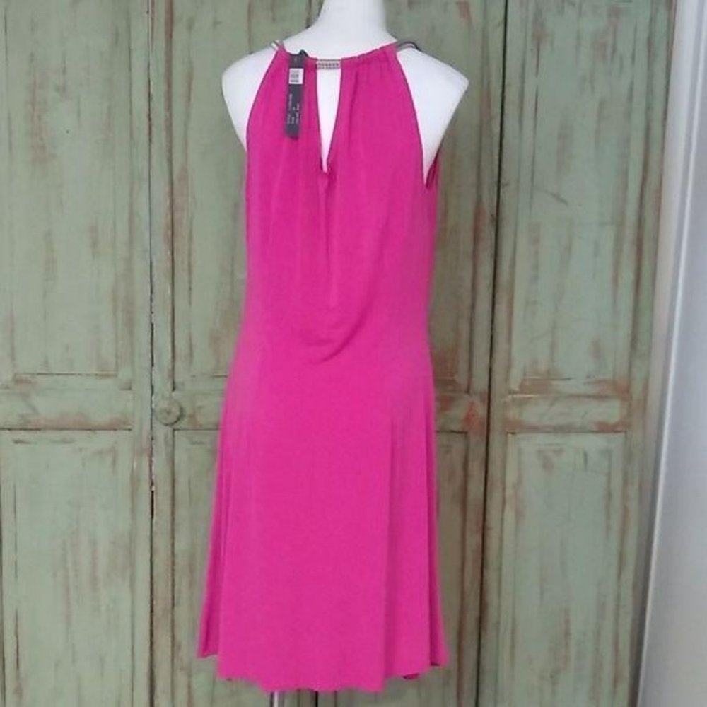 Essentials by Milano Pink Dress Silver Roped Strap - Picture 5 of 8